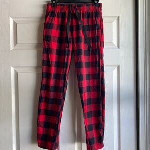 Old navy Christmas pajama pants red checkered xs